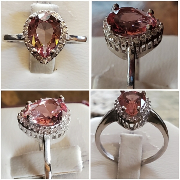 2ct Color Changing Alexandrite Ring Size 7.5 & 8 - Picture 2 of 8